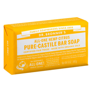 Dr. Bronner's Organic Pure Castile Citrus Bar Soap 5oz Orange 5 oz - Premium Bar Soap from Dr. Bronner's - Just $12.98! Shop now at Kis'like