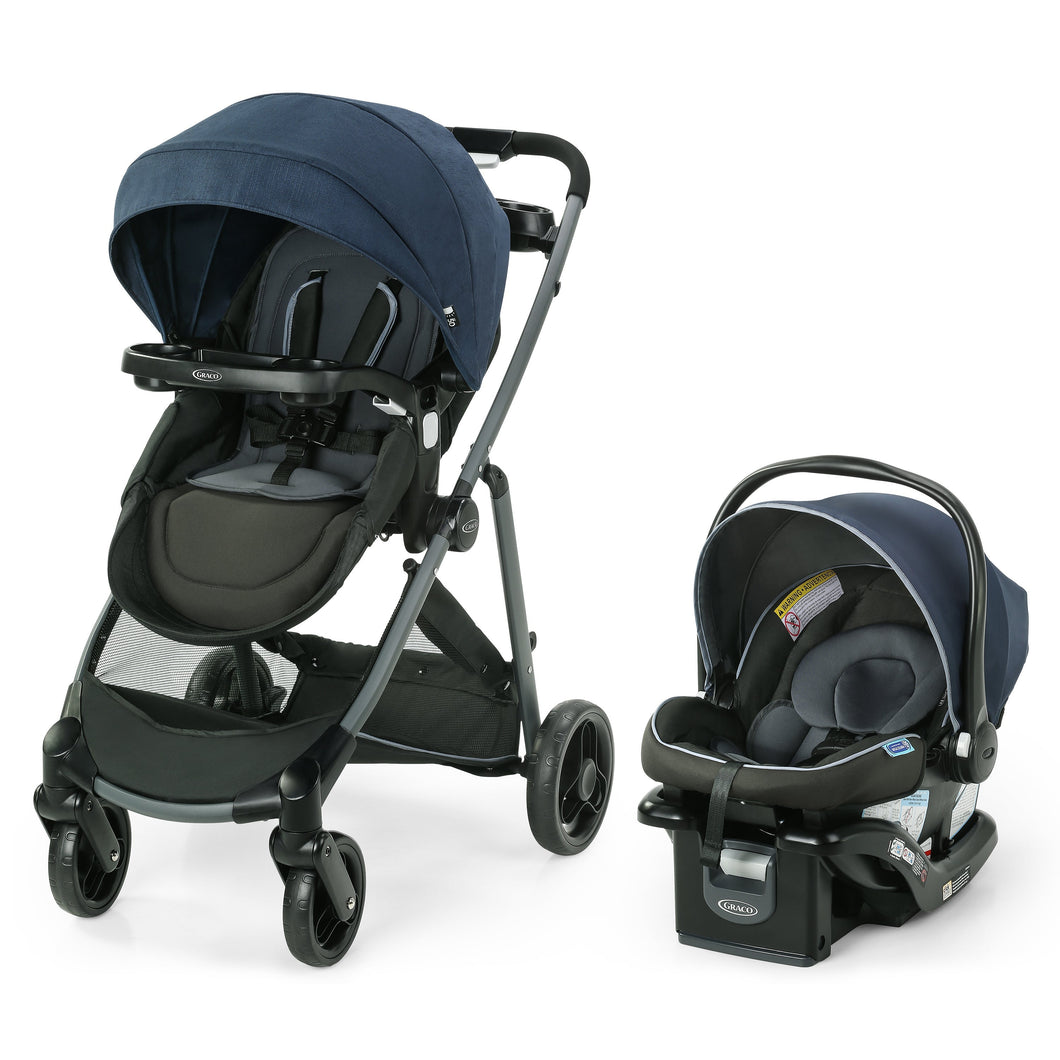 blue graco stroller Graco Modes Element LX Travel System, Lanier Blue One Size