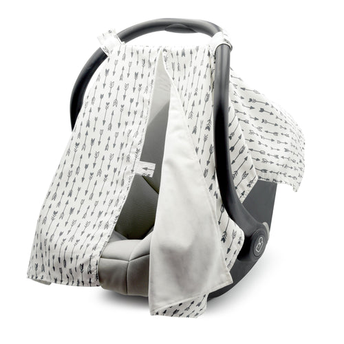 Goldbug Car Seat Canopy Cover, Arrows Gray 23 oz - Premium Car Seat Canopies from Goldbug - Just $16.99! Shop now at Kis'like