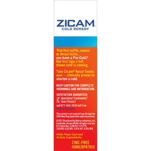 Zicam Medicated Nasal Swabs Cold Remedy 20 ea Multicolor 0020.000 - Premium Homeopathic Immunity Support from Zicam - Just $13.99! Shop now at Kis'like