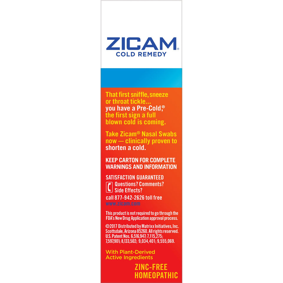 Zicam Medicated Nasal Swabs Cold Remedy 20 ea Multicolor 0020.000 - Premium Homeopathic Immunity Support from Zicam - Just $13.99! Shop now at Kis'like