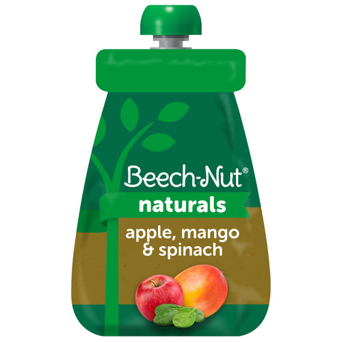 Beech-Nut Naturals Stage 2, Apple Mango & Spinach Baby Food, 3.5 oz Pouch - Premium Baby Food Stage 2 from Beech-Nut - Just $8.47! Shop now at Kis'like