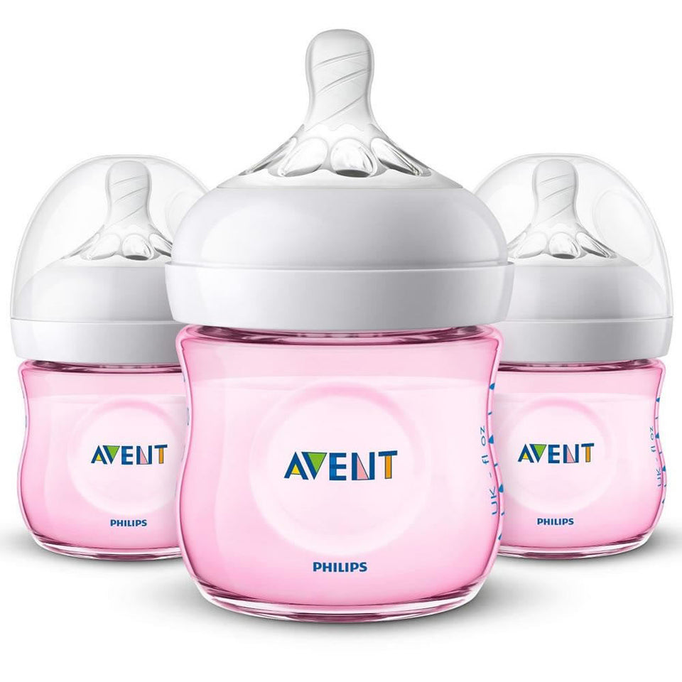 Philips Avent Natural Baby Bottle Pink Gift Set, SCD206/11 One Size - Premium Bottle Feeding from Philips AVENT - Just $63.63! Shop now at Kis'like