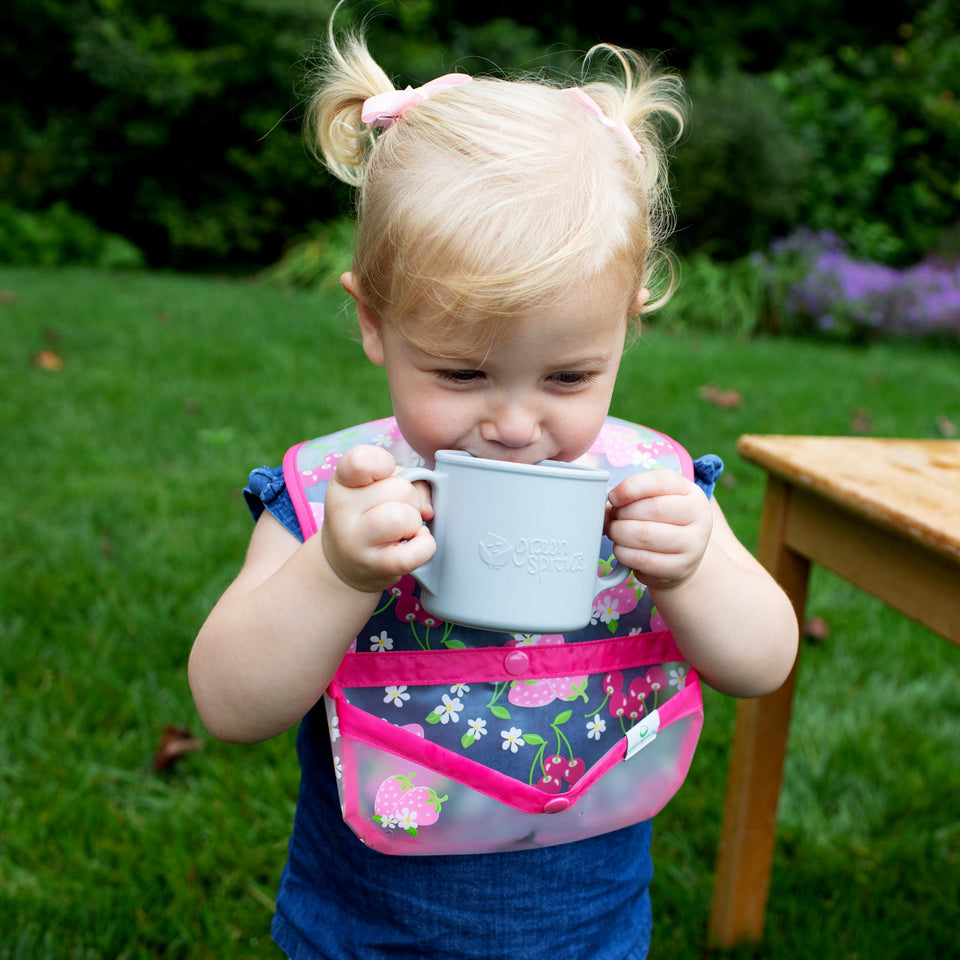 green sprouts Learning Cup-Green-12mo+ Green - Premium Sippy Cups: Alternatives to Plastic from Green Sprouts - Just $11.99! Shop now at Kis'like