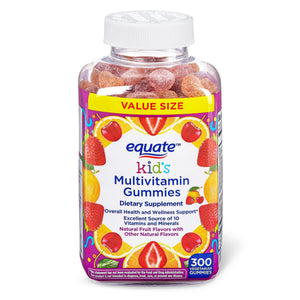 Equate Kid's Multivitamin Vegetarian Gummies Value Size, 300 count Natural Fruit Flavors with Other Natural 300 Vegetarian Gummi - Premium Kid's Equate Vitamins from Equate - Just $17.99! Shop now at KisLike