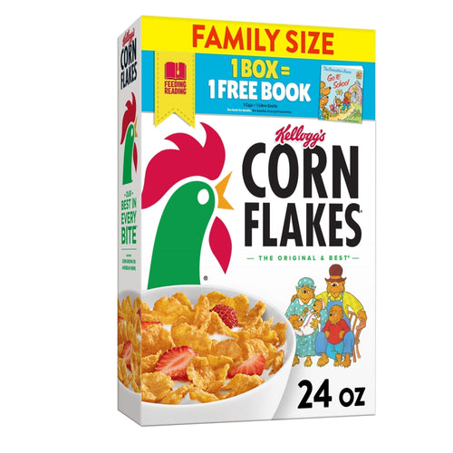 Kellogg's Corn Flakes Breakfast Cereal, Original, Fat Free Food, 24oz 24 oz - Premium Cereal from Kellogg's Corn Flakes - Just $11.99! Shop now at KisLike