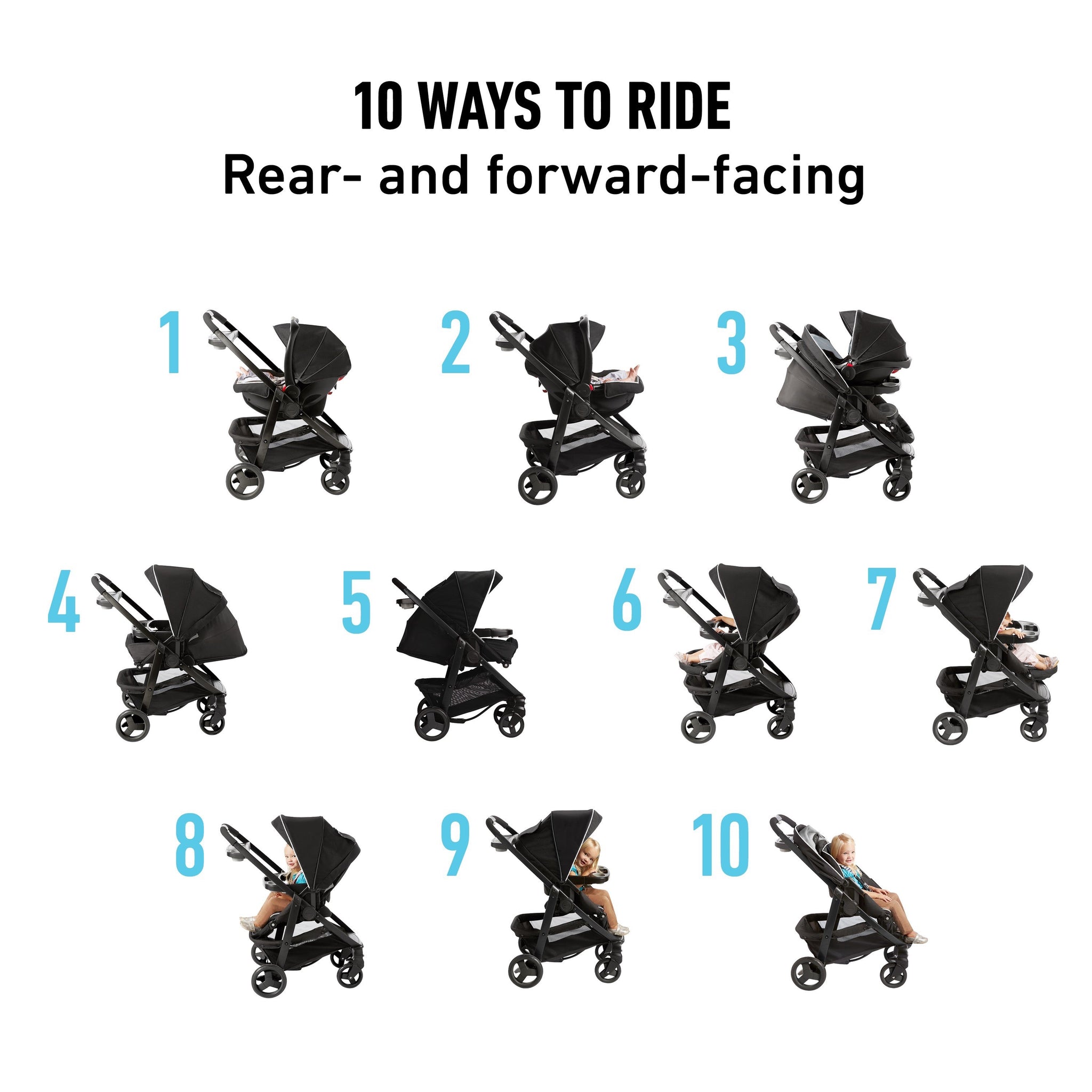 graco modes click connect travel system stroller onyx Graco Modes Click Connect Stroller, Grayson Black,,Gray