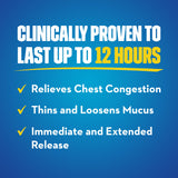 Mucinex Maximum Strength 12 hour Chest Congestion Medicine, Chest Congestion Relief, Expectorant, Lasts 12 hours, Powerful Symptom Relief, Extended-Release Bi-layer tablets, 42 count Multicolor 42 ct - Premium Cough & Cold Must Haves from Mucinex - Just $34.99! Shop now at Kis'like