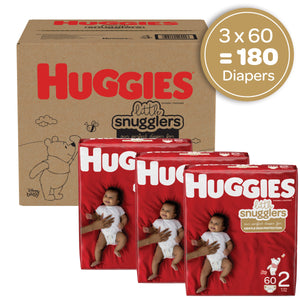 Huggies Little Snugglers Baby Diapers, Size 2, 180 Ct Beige - Premium Disposable Diapers from Huggies - Just $60.99! Shop now at KisLike