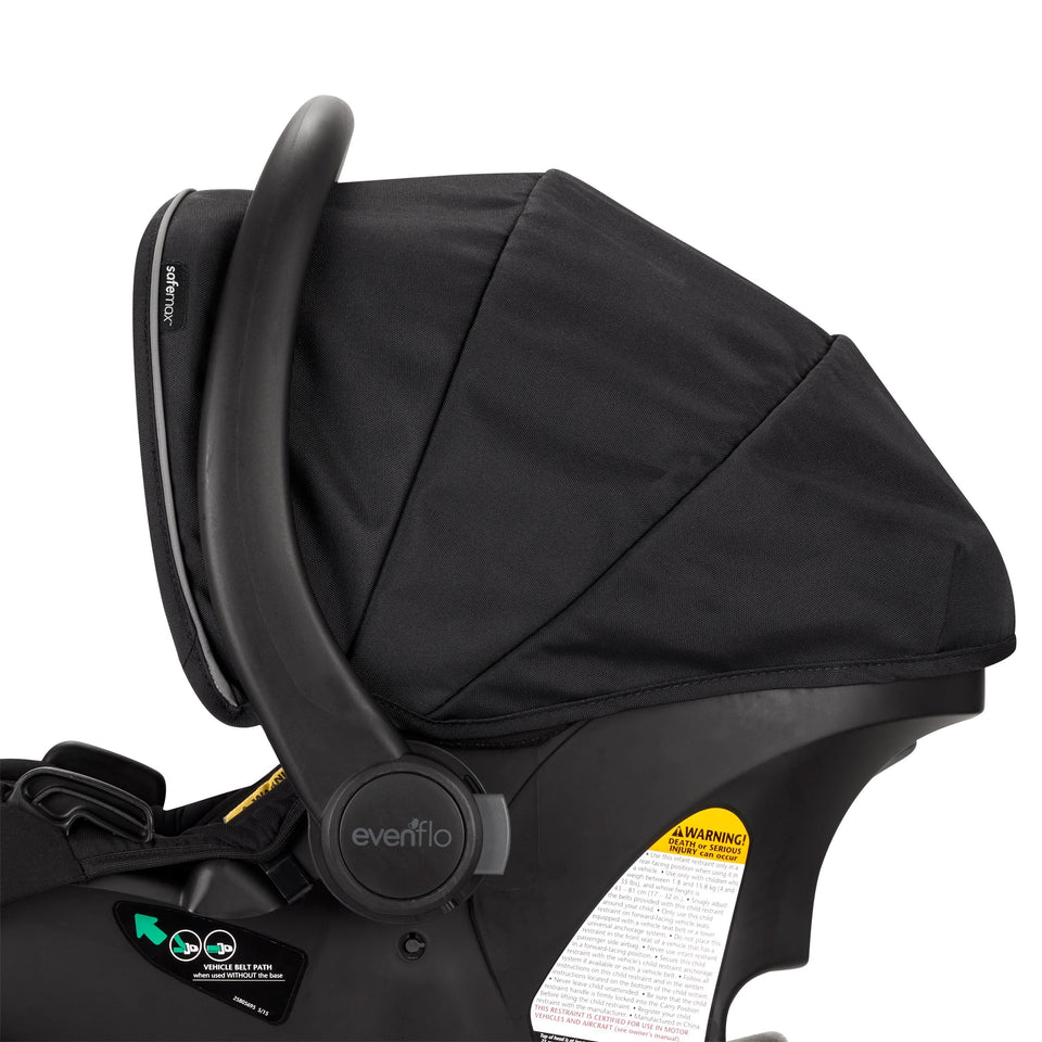 Evenflo Pivot Xpand Travel System Stroller, Solid Print Stallion Black One Size - Premium Travel Systems (3 in 1 Strollers) from Evenflo - Just $465.99! Shop now at Kis'like