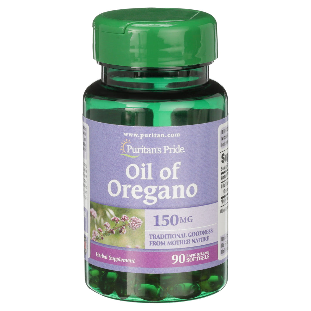 Puritan's Pride Oil of Oregano | 150mg | 90 Rapid Release Softgels - Premium Supplements from Puritan's Pride - Just $8.99! Shop now at Kis'like