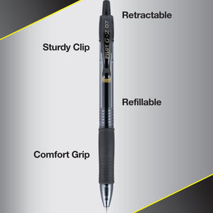 Pilot, PIL31020, G2 Retractable Gel Ink Rollerball Pens, 12 / Dozen Black Pilot G2 Gel Ink Rol - Premium Pens & Refills from Pilot - Just $17.99! Shop now at Kis'like