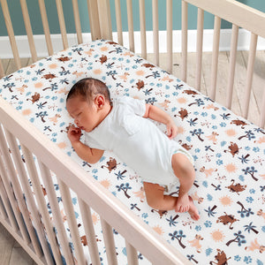 Disney Baby Lion King Adventure Blue 3-Piece Crib Bedding Set by Lambs & Ivy The crib skirt is a pretty two-toned che - Premium All Crib Bedding Sets from Lambs & Ivy - Just $62.99! Shop now at Kis'like