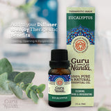 GuruNanda 100% Pure Eucalyptus Essential Oil For Aromatherapy - .5 fl. Oz. 15 mL - Premium Essential Oils from GuruNanda - Just $8.99! Shop now at Kis'like