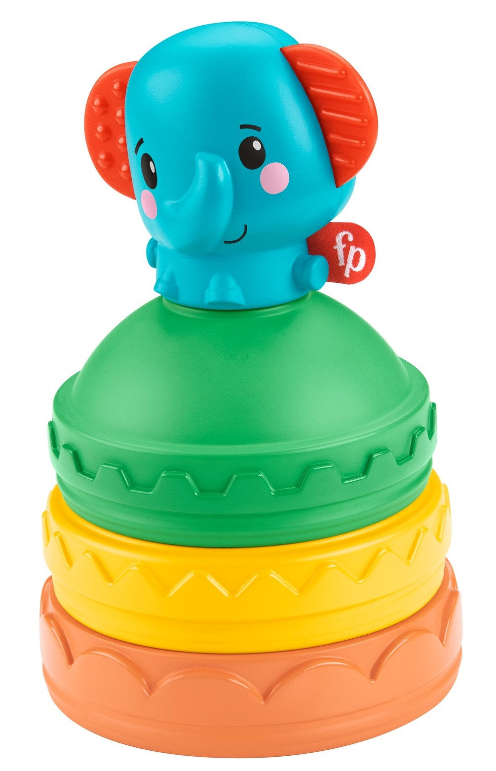 Fisher-Price Stacking Elephant, Infant Stacker Activity Toy - Premium Baby Learning Toys from Fisher-Price - Just $13.65! Shop now at Kis'like