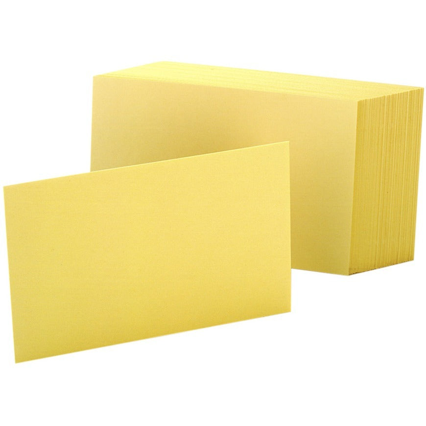 Oxford Colored Blank Index Cards, 100 / Pack (Quantity) Yellow 1 - Pack - Premium Index Cards from Oxford - Just $6.99! Shop now at Kis'like