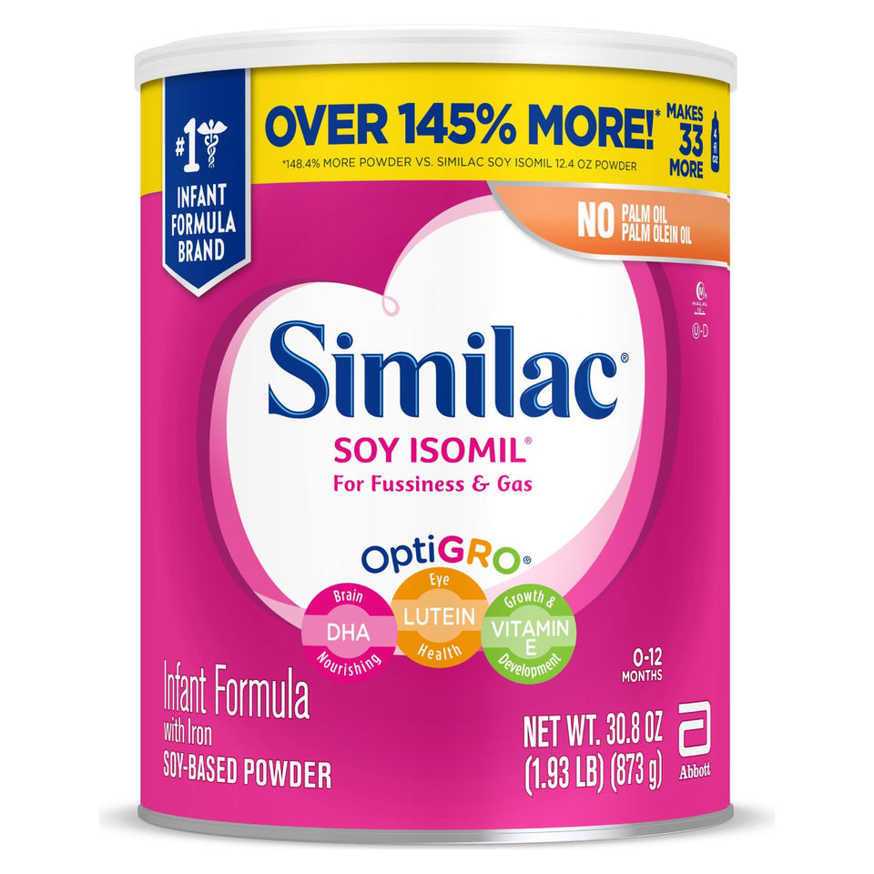 Similac Soy Isomil For Fussiness and Gas Infant Formula Ready-to-Feed, 30.8 oz Can - Premium Similac Baby Formula from Similac - Just $42.19! Shop now at Kis'like