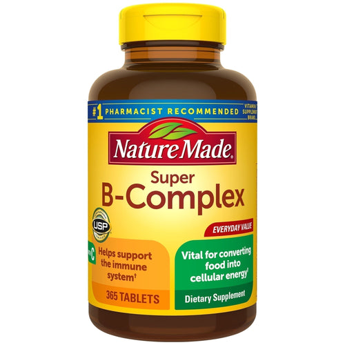 Nature Made Super B-Complex Tablets, 365 Count - Premium Vitamin C from Nature Made - Just $23.99! Shop now at KisLike