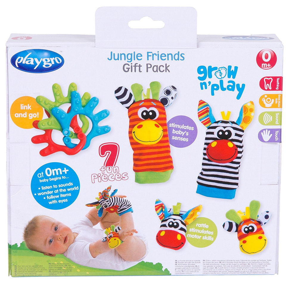 Playgro Jungle Friends Gift Pack Blue - Premium Baby Learning Toys from Playgro - Just $23.99! Shop now at Kis'like