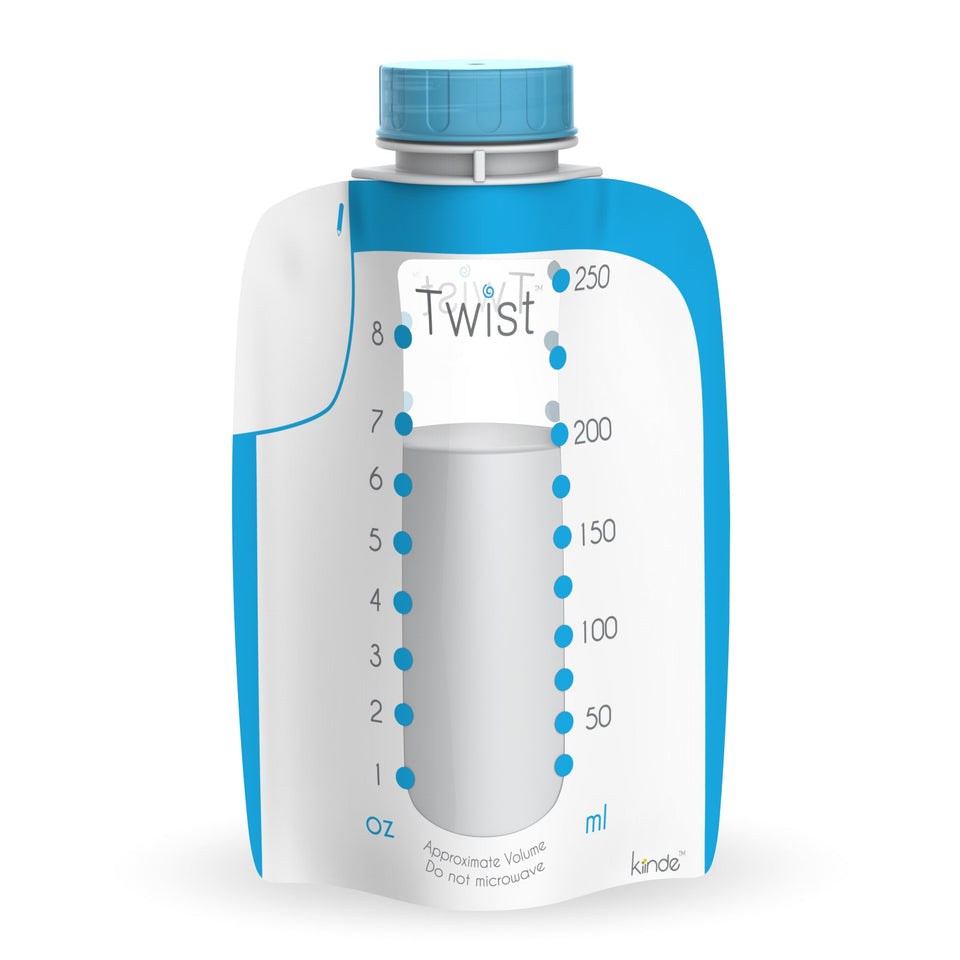 Kiinde Twist Pouches (Extra Large 8oz - Pack of 40) White XL - Premium Breast Milk Storage from Kiinde - Just $20.99! Shop now at Kis'like