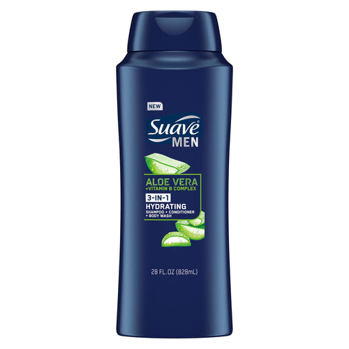 Suave Men Shampoo, Conditioner, Body Wash Aloe Vera + Vitamin B7, 28 oz - Premium Body Wash & Shower Gel from Suave - Just $10.99! Shop now at KisLike