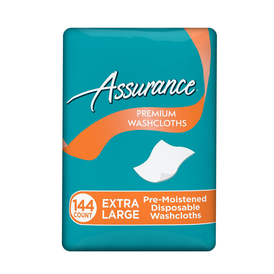 Assurance Premium XL Disposable Washcloths, 144 Ct White - Premium All Incontinence from Assurance - Just $9.99! Shop now at Kis'like