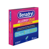 Benadryl Allergy Plus Congestion Ultratabs Allergy Medicine, 24 ct Other 24 tablets - Premium Allergy Medicine from Benadryl - Just $8.99! Shop now at Kis'like