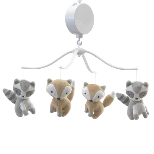Bedtime Originals Little Rascals Musical Mobile Gray - Premium Crib Mobiles from Bedtime Originals - Just $33.99! Shop now at Kis'like
