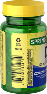 Spring Valley Vitamin D3 Softgels, 5000 IU, 100 Count NA - Premium Stress Support Supplements from Spring Valley - Just $8.99! Shop now at KisLike