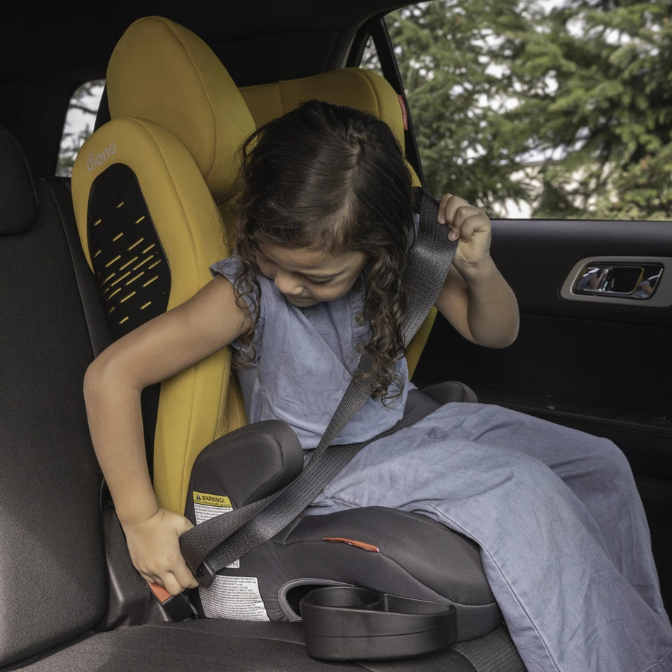 Diono Monterey 4DXT High Back High-back Booster Car Seat, Yellow Sulphur One Size - Premium Booster Car Seats from Diono - Just $225.99! Shop now at Kis'like