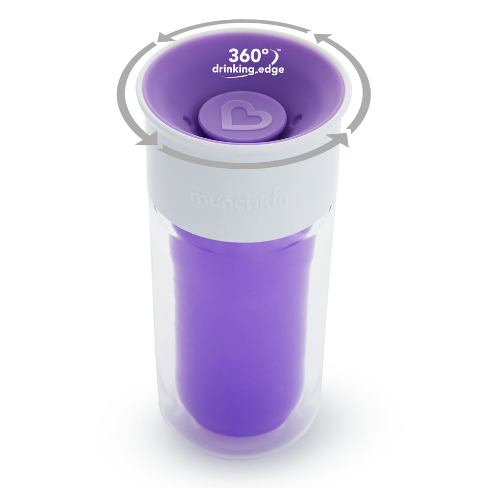 Munchkin Miracle Insulated Sticker Cup, 9 Ounce, Color May Vary Colors May Vary - Premium Sippy Cups: Spoutless from Munchkin - Just $18.38! Shop now at Kis'like