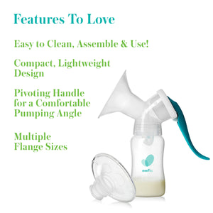 Evenflo Advanced Manual Breast Pump White 16" - Premium Breast Pumps from Evenflo - Just $26.99! Shop now at KisLike