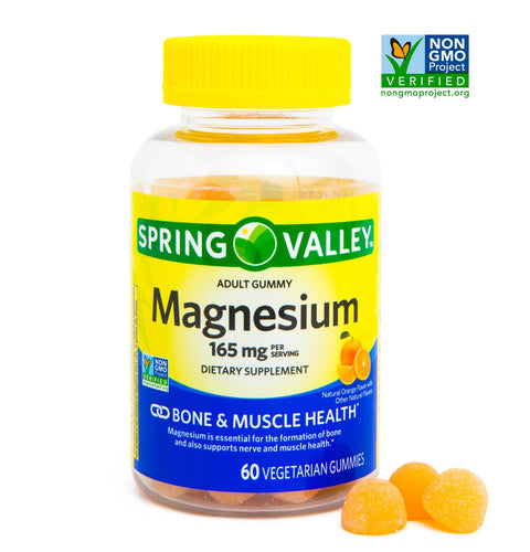 Spring Valley Magnesium Vegetarian Gummies, 165 mg, 60 Count Orange - Premium Supplements from Spring Valley - Just $10.99! Shop now at KisLike