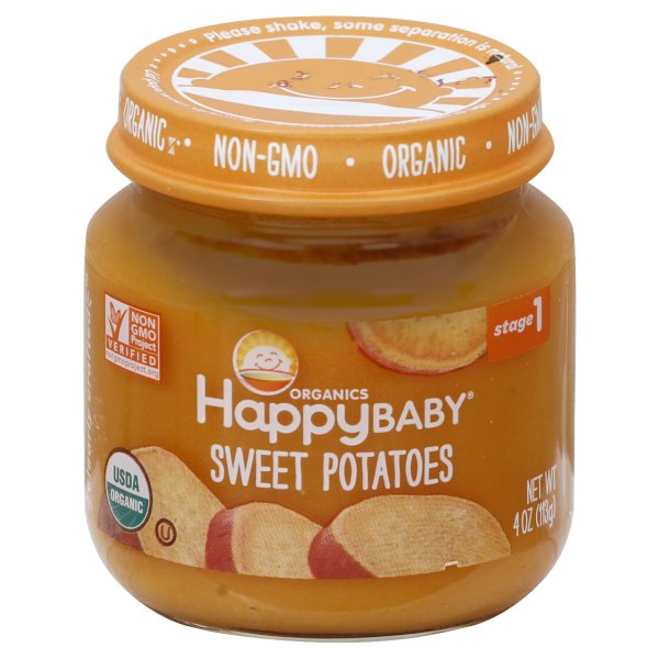 Happy Baby Organics Sweet Potatoes Baby Food, Stage 1, 4 oz - Premium Fall Baby Food from Happy Baby - Just $8.99! Shop now at Kis'like